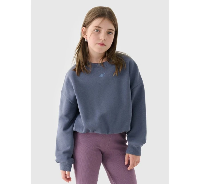 Dívčí mikina bez kapuce model 22117365 - 4F