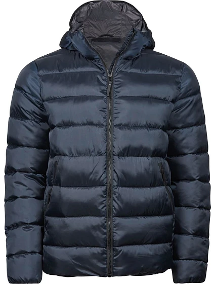 Tee Jays TJ 9646 Lehká pánská prošívaná bunda s kapucí 18.9646 navy Tee Jays TJ 9646 Lehká pánská prošívaná bunda s kapucí 18.9646 navy