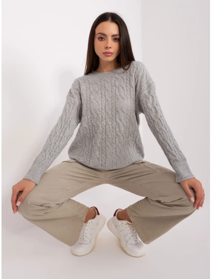 Sweter AT SW  szary model 18909209 - FPrice