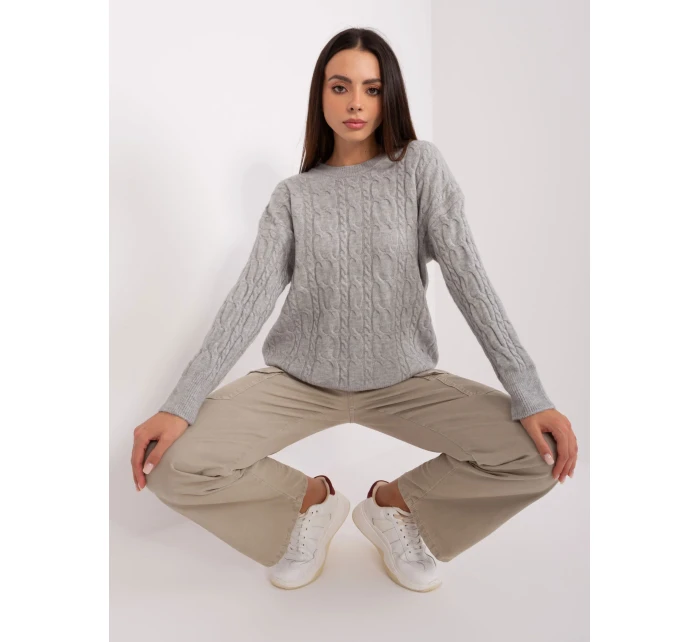 Sweter AT SW  szary model 18909209 - FPrice