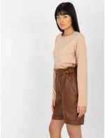 Šortky VI SN 155.65P hnědá