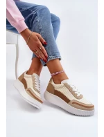 Dámské Tenisky na platformě Béžová Redala Dámské Tenisky na platformě Béžová Redala