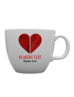 Personalizovaný MEGA XXL keramický hrnek 1 000 ml - Dvě místa, jedno srdce Personalizovaný MEGA XXL keramický hrnek 1 000 ml - Dvě místa, jedno srdce