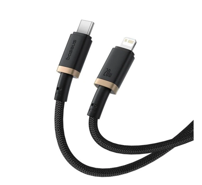 Kabel Baseus Dura Type C 20W 1m (černý/zlatý)