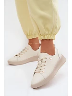 Kožené dámské polobotky Vinceza 41508 světle béžové