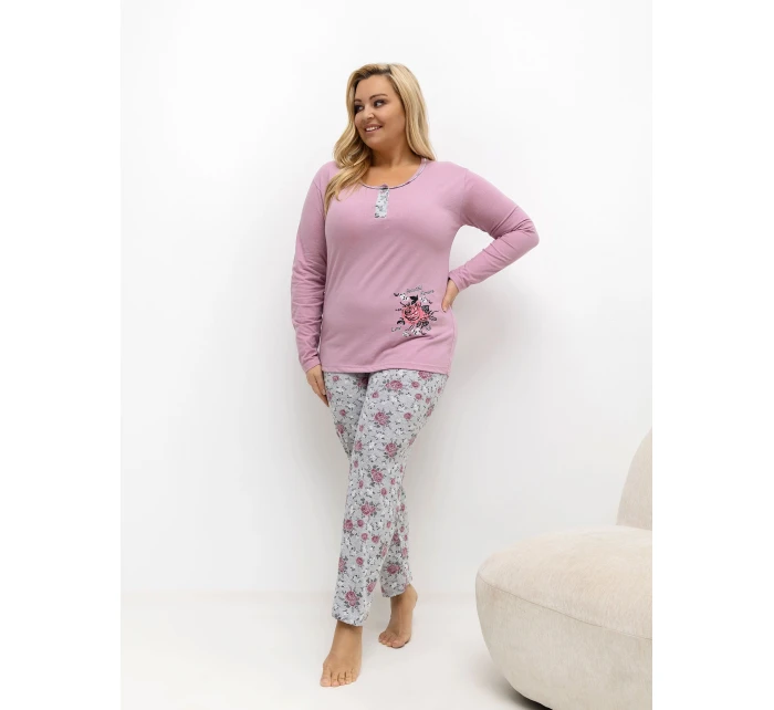 Pyžamo DU PI FP 506.56 tmavě růžové Pyžamo DU PI FP 506.56 tmavě růžové