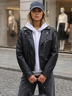 Kurtka damska ramoneska z czarna model 22352966 - FashionStreet