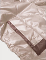 Světle béžová dámská bunda se stahujícími šňůrkami na bocích S'West (B8235-51)