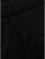 Černá krátká dámská zimní bunda se stahovacími lemy model 21248157 - S'WEST Černá krátká dámská zimní bunda se stahovacími lemy model 21248157 - S'WEST