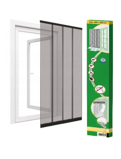 LAMELOVÁ MOSKYTIÉRA 100X220 POLYESTER+PÁSEK NA SUCHÝ ZIP