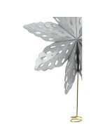 VÁNOČNÍ STROMEČEK HVĚZDA HROT 30CM PAPÍR STŘÍBRNÝ