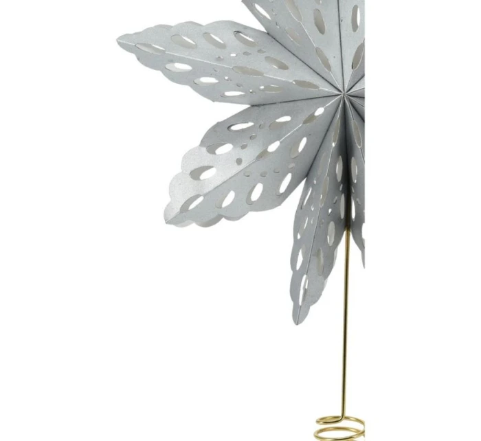 VÁNOČNÍ STROMEČEK HVĚZDA HROT 30CM PAPÍR STŘÍBRNÝ