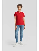 Fruit of the Loom Lady-Fit 65/35 Polo Dámské piqué polo 16.3212 heather grey Fruit of the Loom Lady-Fit 65/35 Polo Dámské piqué polo 16.3212 heather grey