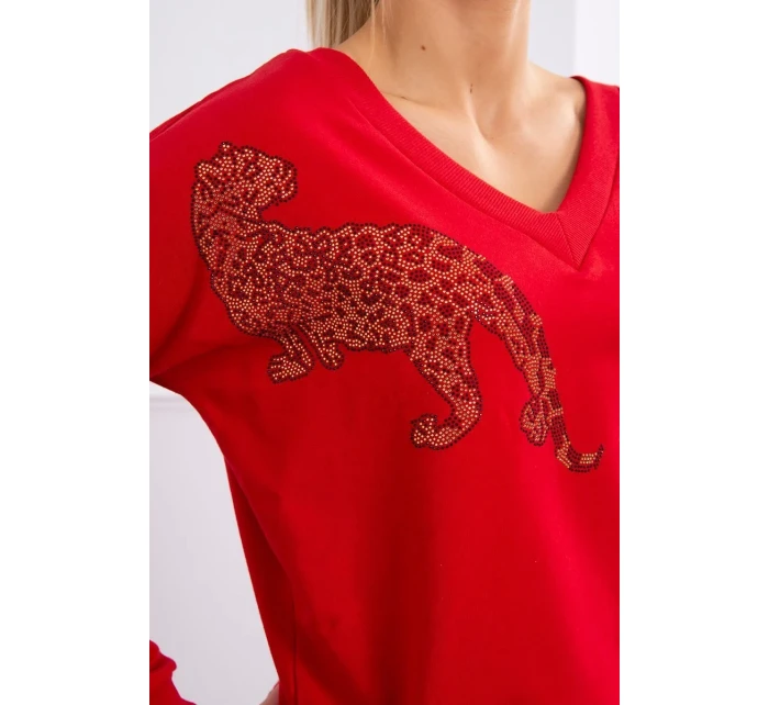 Zirkonová sada panther červená