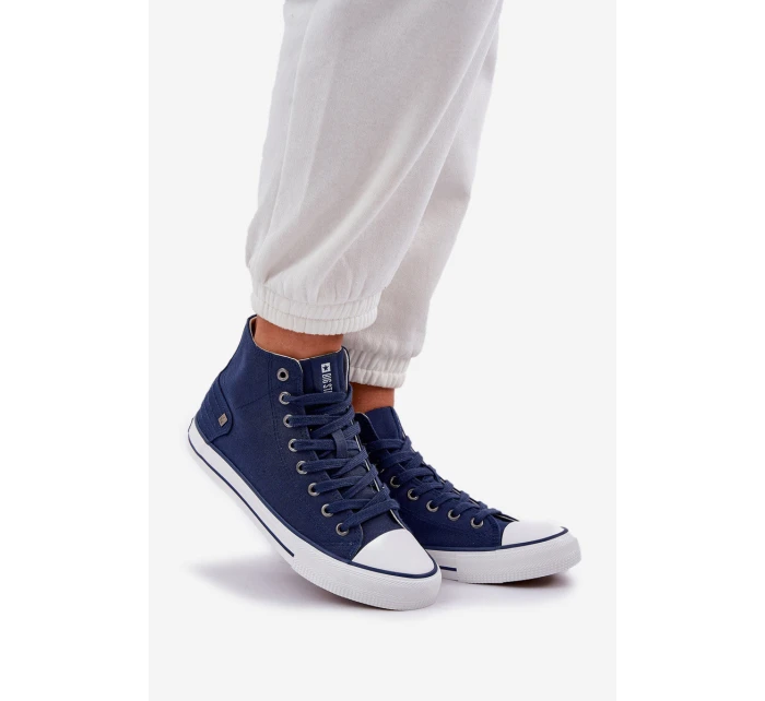 Dámské Vysoké Tenisky Big Star DD274333 Tmavě Modré Dámské Vysoké Tenisky Big Star DD274333 Tmavě Modré