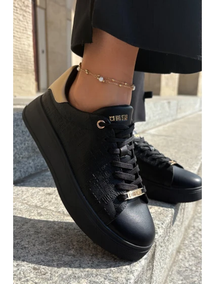 Dámské Sneakersy Z Eko Kůže Big Star model 21693190 Černé - Big Star Shoes Dámské Sneakersy Z Eko Kůže Big Star model 21693190 Černé - Big Star Shoes