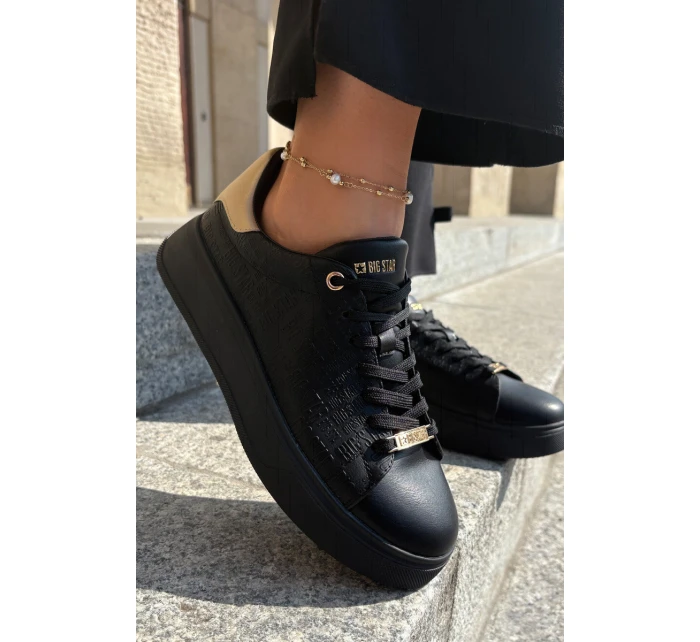 Dámské Sneakersy Z Eko Kůže Big Star model 21693190 Černé - Big Star Shoes Dámské Sneakersy Z Eko Kůže Big Star model 21693190 Černé - Big Star Shoes