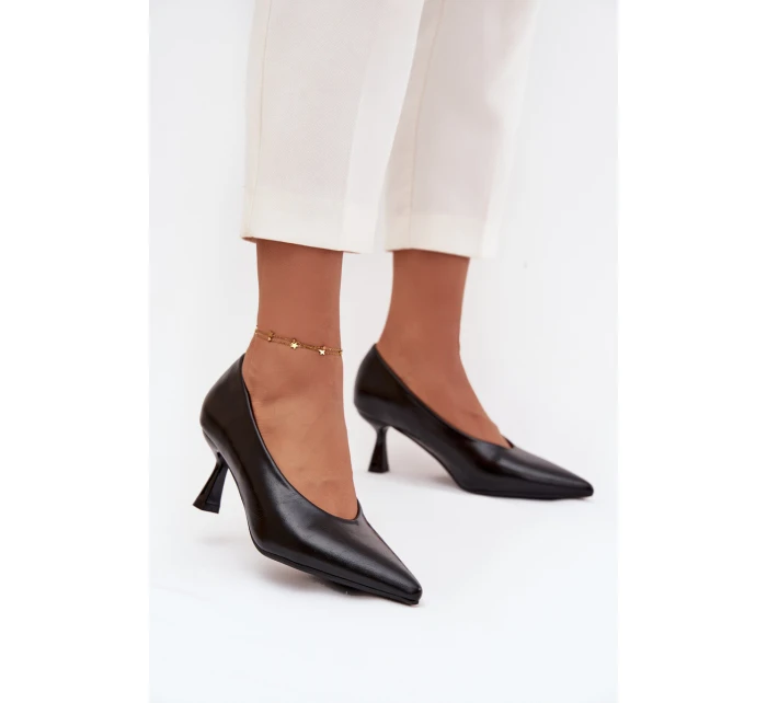 Lakované lodičky na jehle Černé Gavrielle Lakované lodičky na jehle Černé Gavrielle