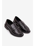 Pánské mokasíny z eko kůže černé model 21747706 - Boto Pánské mokasíny z eko kůže černé model 21747706 - Boto