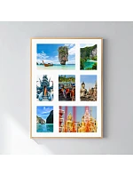 Personalizovaný magický fotoobraz v rámu - 50x70 - koláž fotografií Personalizovaný magický fotoobraz v rámu - 50x70 - koláž fotografií