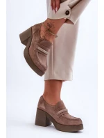 Polobotky na podpatku model 183961 Step in style Polobotky na podpatku model 183961 Step in style