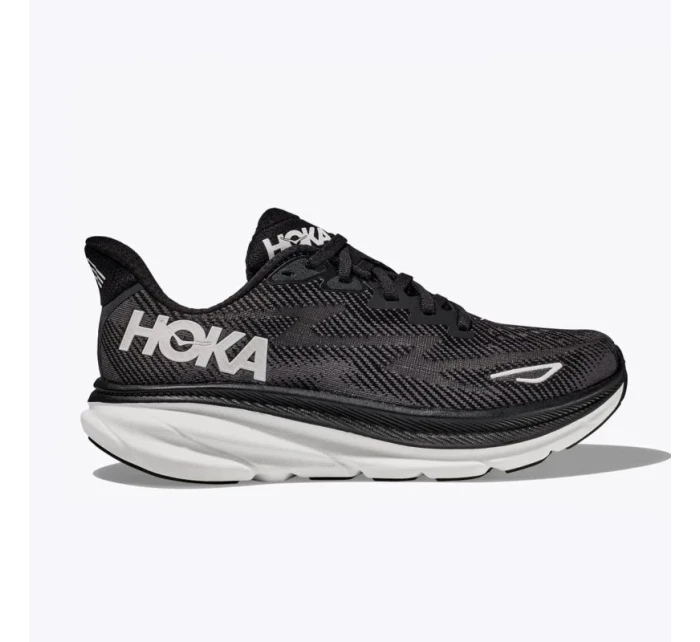 Dámské běžecké boty HOKA Clifton 9 Black/White (1127896-BWHT)