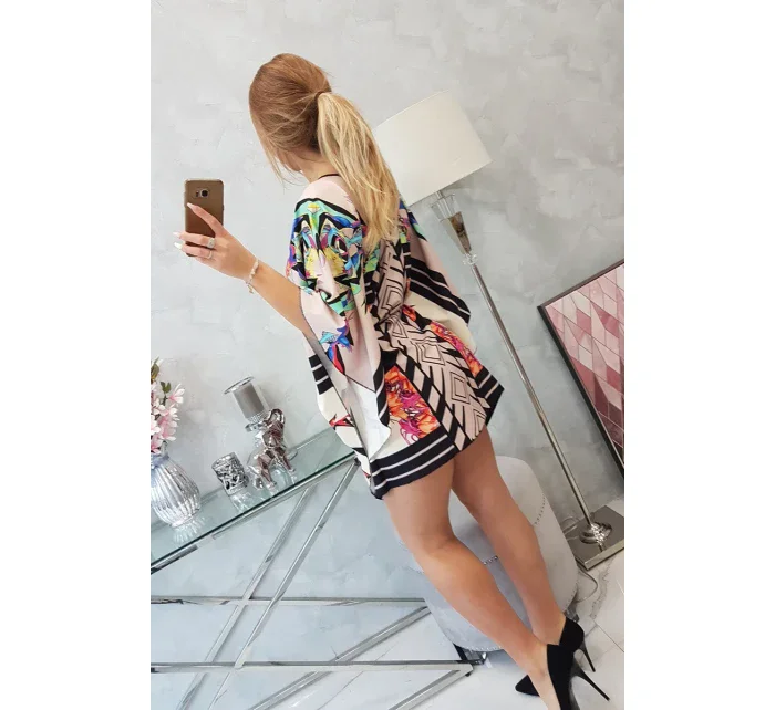 šaty s vázáním v béžové model 18748169 - K-Fashion šaty s vázáním v béžové model 18748169 - K-Fashion