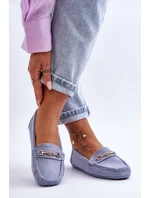 Dámské klasické semišové mokasíny modré model 21625458 - Boto Dámské klasické semišové mokasíny modré model 21625458 - Boto