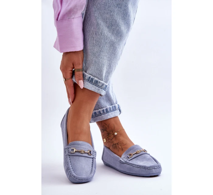 Dámské klasické semišové mokasíny modré model 21625458 - Boto Dámské klasické semišové mokasíny modré model 21625458 - Boto