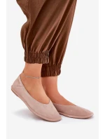 Semišové Dámské Baletky Big Star model 21690769 Růžové - Big Star Shoes Semišové Dámské Baletky Big Star model 21690769 Růžové - Big Star Shoes