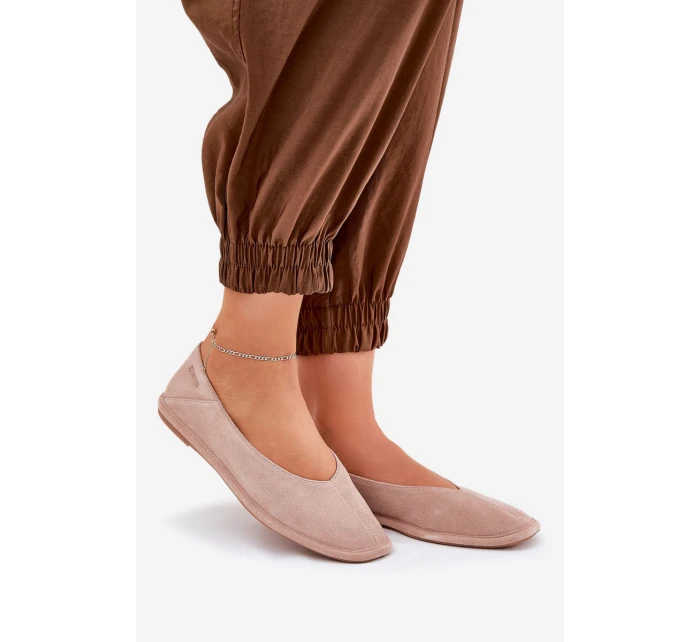 Semišové Dámské Baletky Big Star model 21690769 Růžové - Big Star Shoes Semišové Dámské Baletky Big Star model 21690769 Růžové - Big Star Shoes