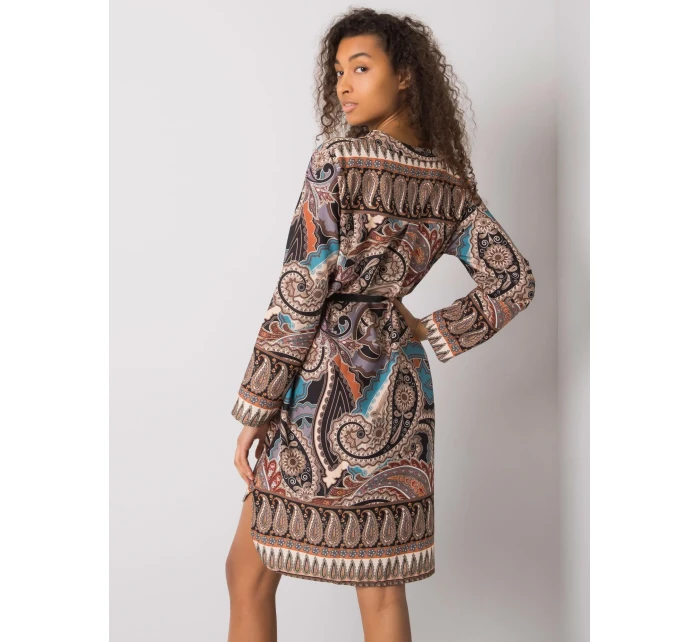 Šaty DHJ SK 5766 1.32X černá a béžová