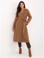 Płaszcz IT PL model 21302260 camelowy - FPrice Płaszcz IT PL model 21302260 camelowy - FPrice