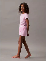 Dívčí pyžamo KNIT PJ SET (SS+SHORT) G80G8006890VQ - Calvin Klein