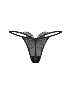 Dámská tanga Veyane Thong černé - Obsessive