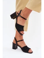 Sandály na podpatku model 214686 Step in style Sandály na podpatku model 214686 Step in style