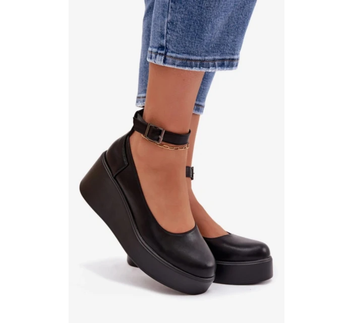 Boty na klínovém podpatku  model 224240 Step in style