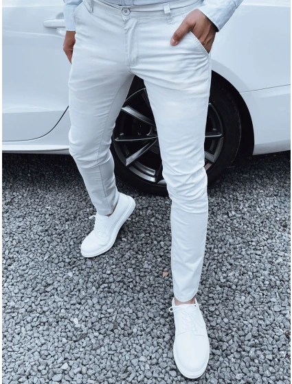 Pánské světle šedé kalhoty FashionStreet UX4342