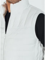 Pánská prošívaná bílá vesta Dstreet model 21991581 - FashionStreet