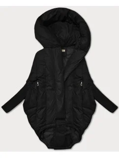 Černá dámská oversize bunda s rukávy l 21248870 - WAY MODE