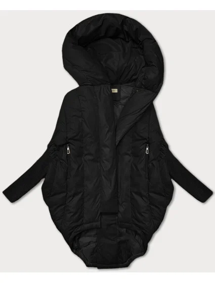 Černá dámská oversize bunda s rukávy l 21248870 - WAY MODE