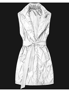 kamizelka z paskiem Goodlookin biała model 22037916 - S'WEST