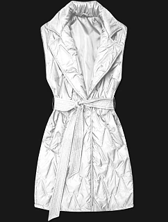 kamizelka z paskiem Goodlookin biała model 22037916 - S'WEST