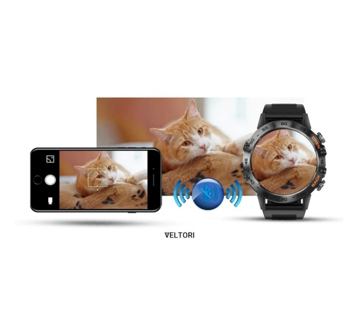 Černý silikonový řemínek model 21805551 - VELTORI