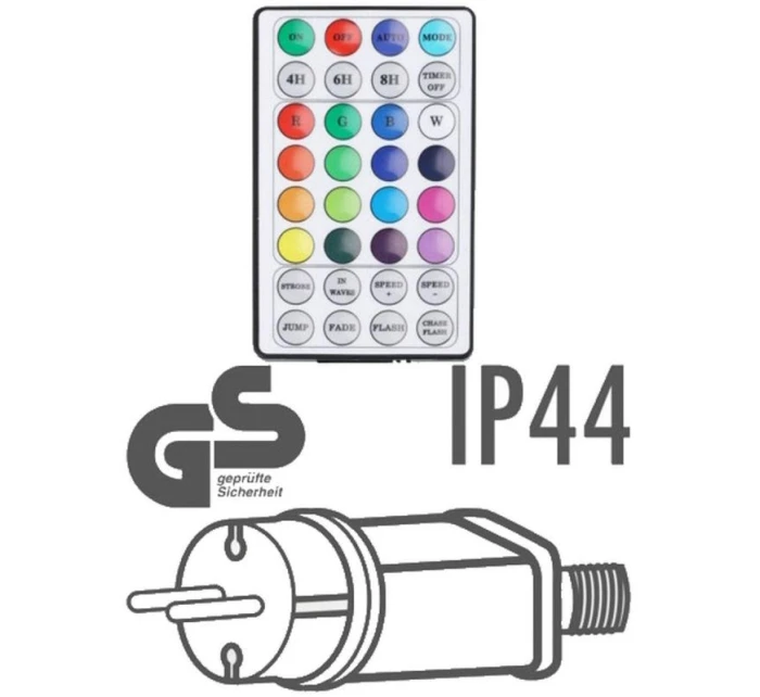 VÁNOČNÍ STROMEK SVĚTLA VENKOVNÍ / VNITŘNÍ SVĚTELNÝ ZÁVĚS 400 VEDL WW 200X200CM S DÁLKOVÝM OVLÁDÁNÍM TEPLÁ BÍLÁ