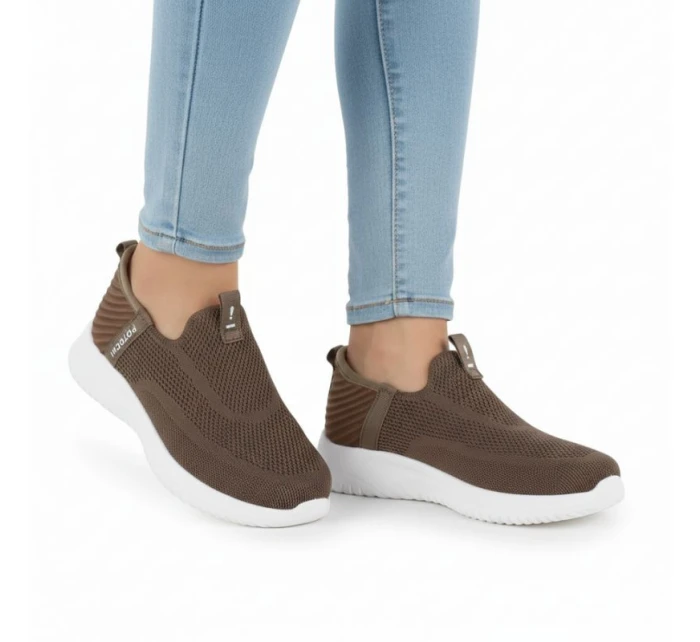 Dámská hnědá slip-on sportovní obuv Potocki BK01312