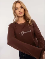 Bluzka CLM BZ model 20692199 brązowy - FPrice Bluzka CLM BZ model 20692199 brązowy - FPrice