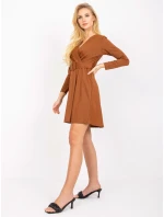 Šaty DHJ SK 8818.37P světle hnědá