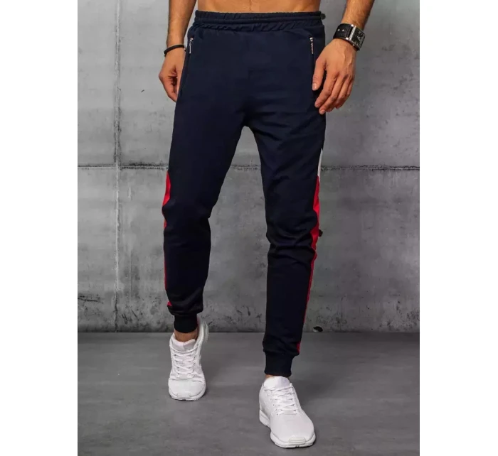 Pánské tmavě modré tepláky Dstreet UX3200 Pánské tmavě modré tepláky Dstreet UX3200