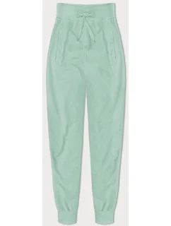 Tenké teplákové kalhoty v mátové barvě (CK03-61)